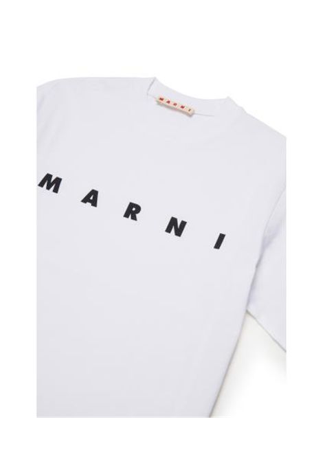 T-shirt con logo MARNI KIDS | M002MV M00RF0M100